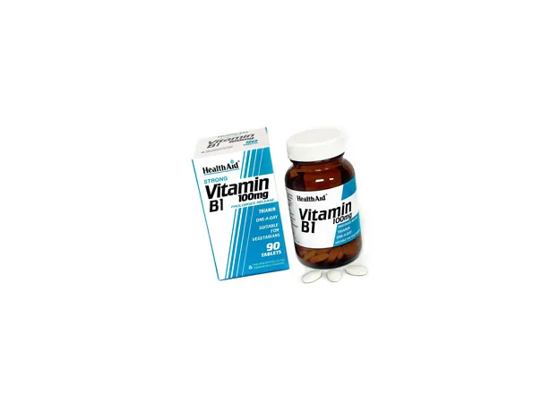 Health Aid Vitamin B1 (Thiamin HCl) 100mg tablets 90s - Βιταμίνη Β στο Pharmakeio Online